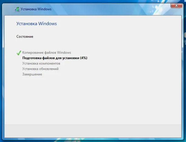 установка windows